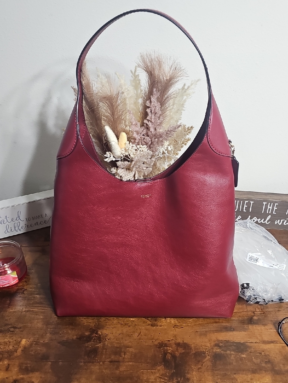 Coach Brooklyn 39 Dark Ruby - Picture 10 of 11